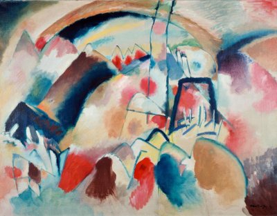 教会のある風景 作： Wassily Kandinsky